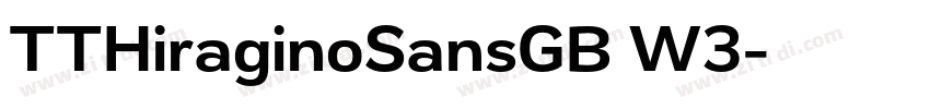 TTHiraginoSansGB W3字体转换